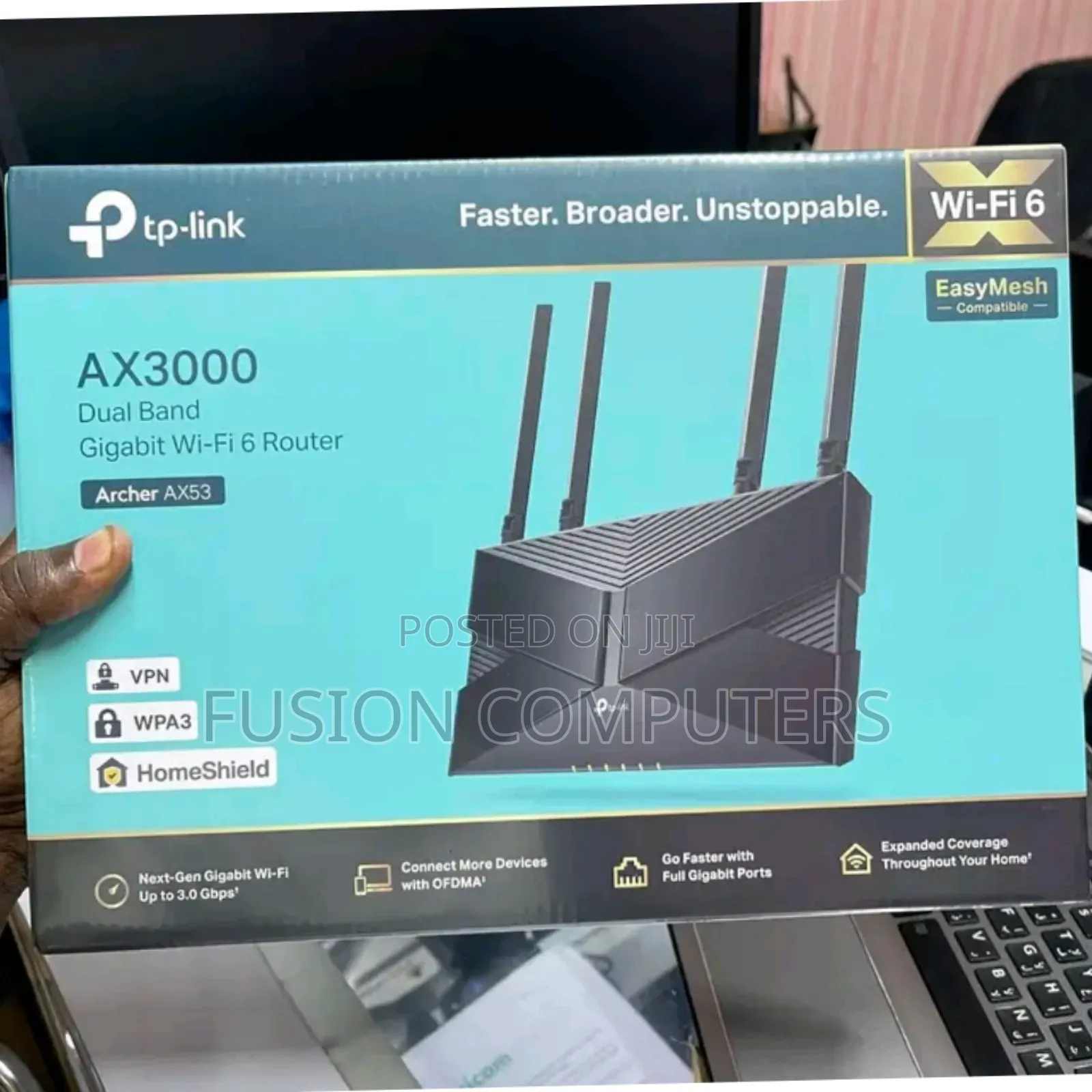 Tp-Link Ax3000 Wireless Dual Band Gigabit Wi-Fi 6 Rounter