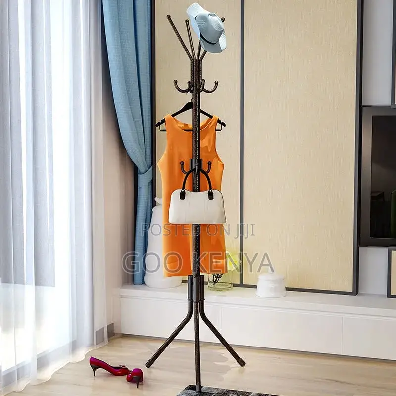 Home/Office Coat Hanger; Durable Metal Hall Tree With Multiple Hooks