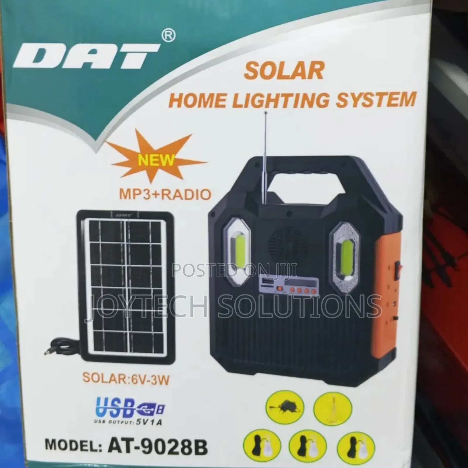 Solar :6v-3w With a Mp3+Radio. Home Solar Lighting System