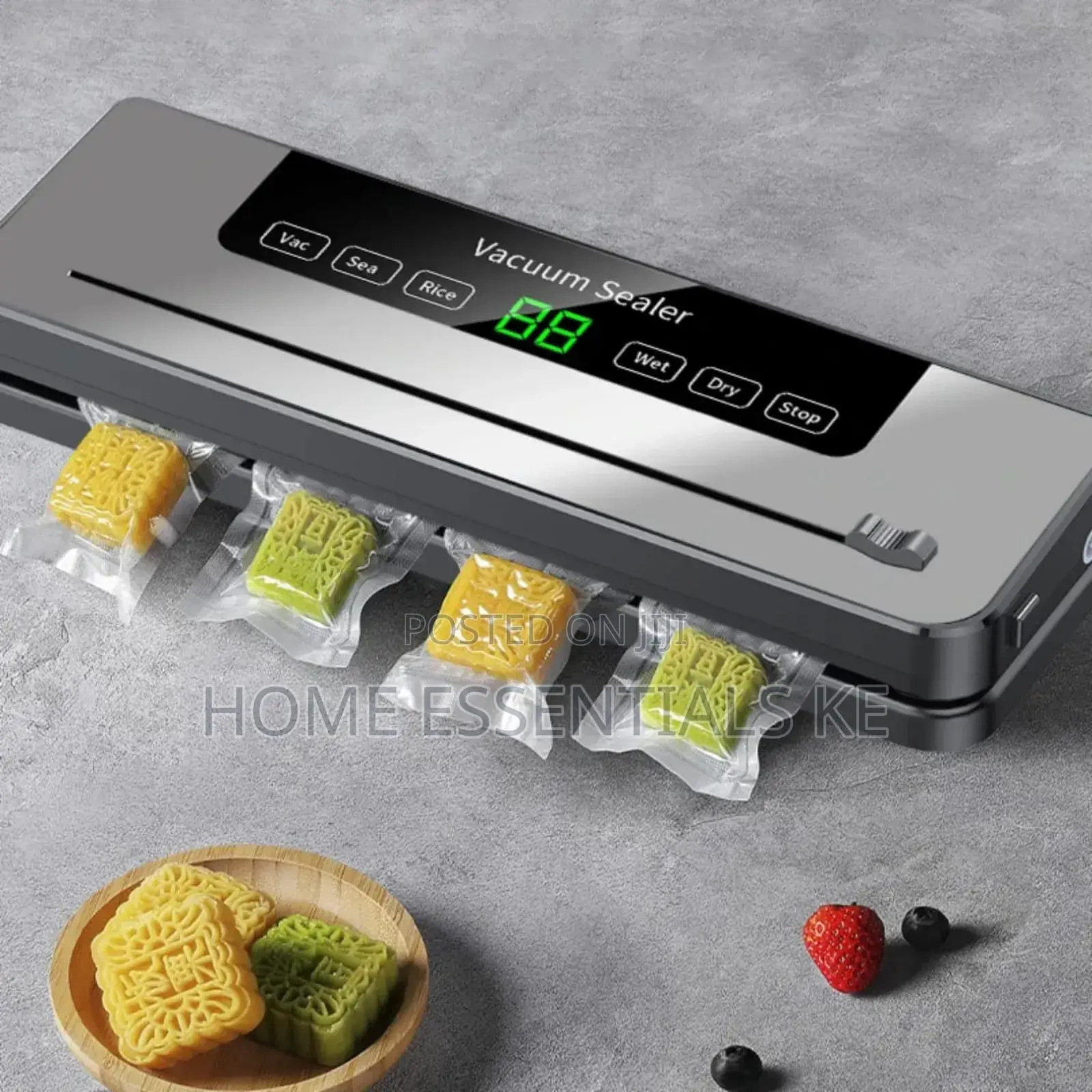 *Electric Vacuum Sealer Machine With 50pcs Free Packaging Papers*