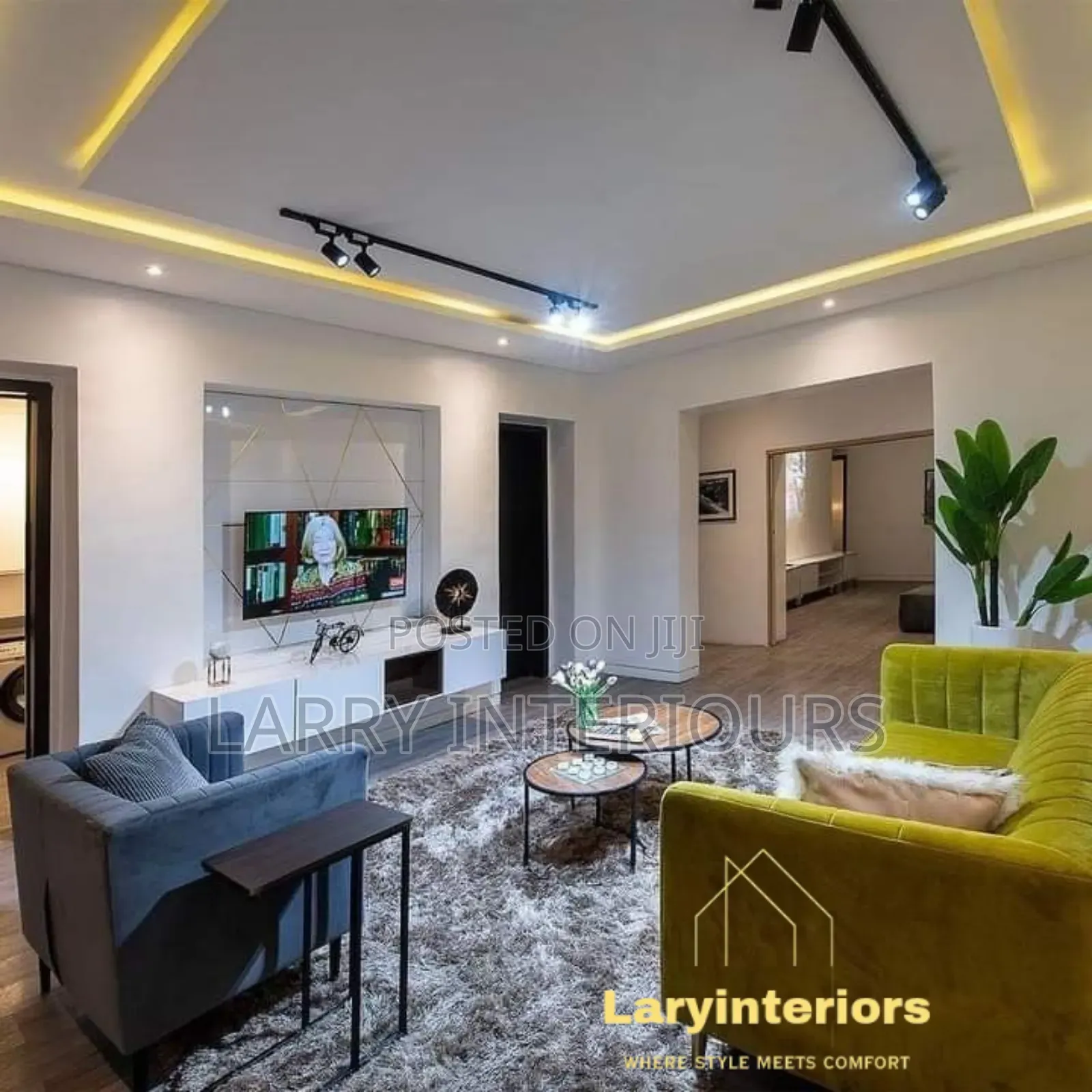 Modern Gypsum Ceiling Design Installation Mombasa