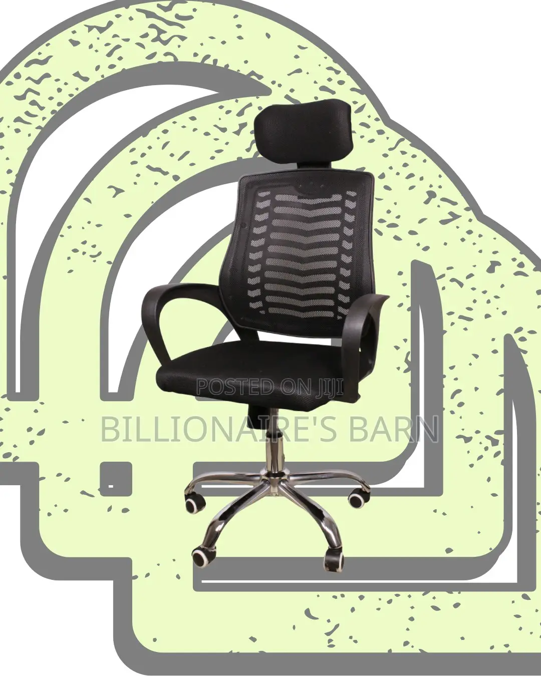 Quiet-Roll Secretarial Mesh Chair | Swivel Base