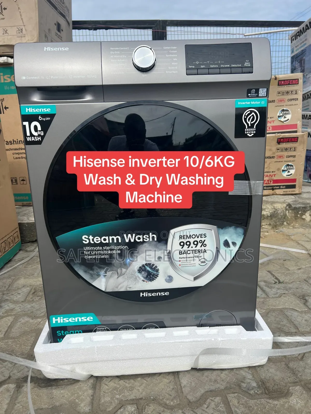 Hisense Front Loading 10kg Wash 6kg Dry Washing Machine