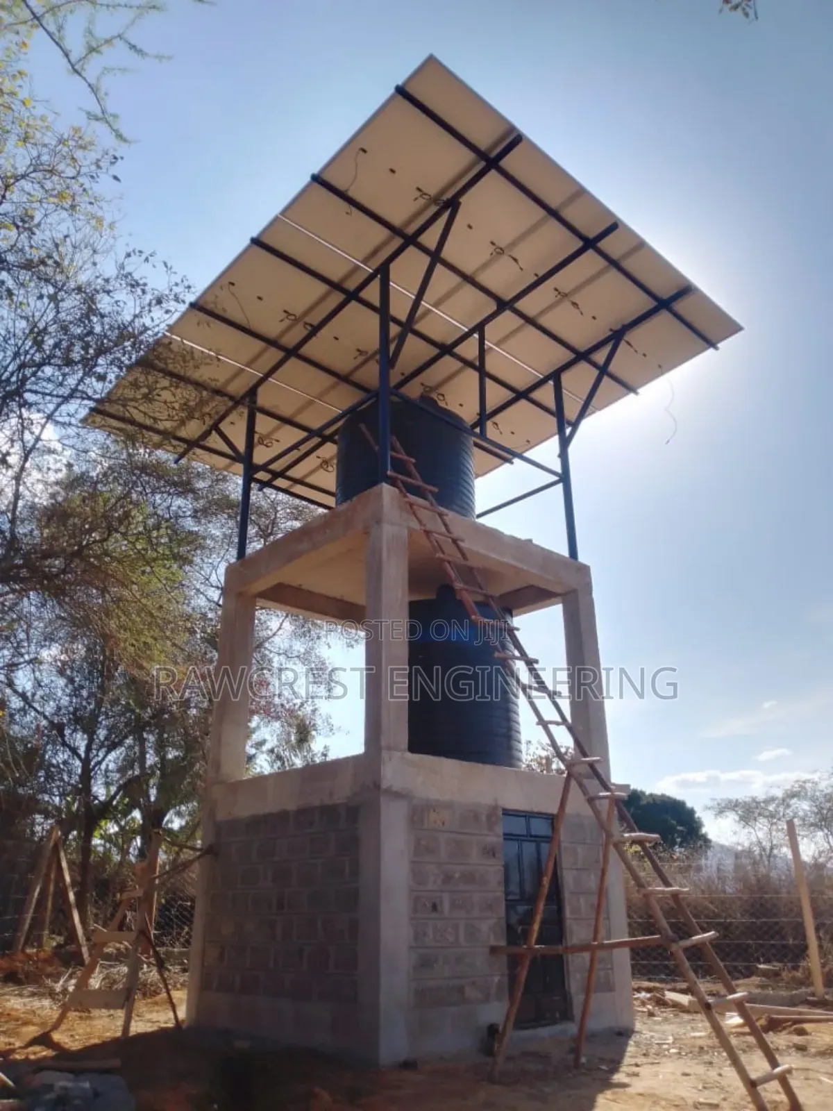 Solar Structure And Solar Water Pump Installation