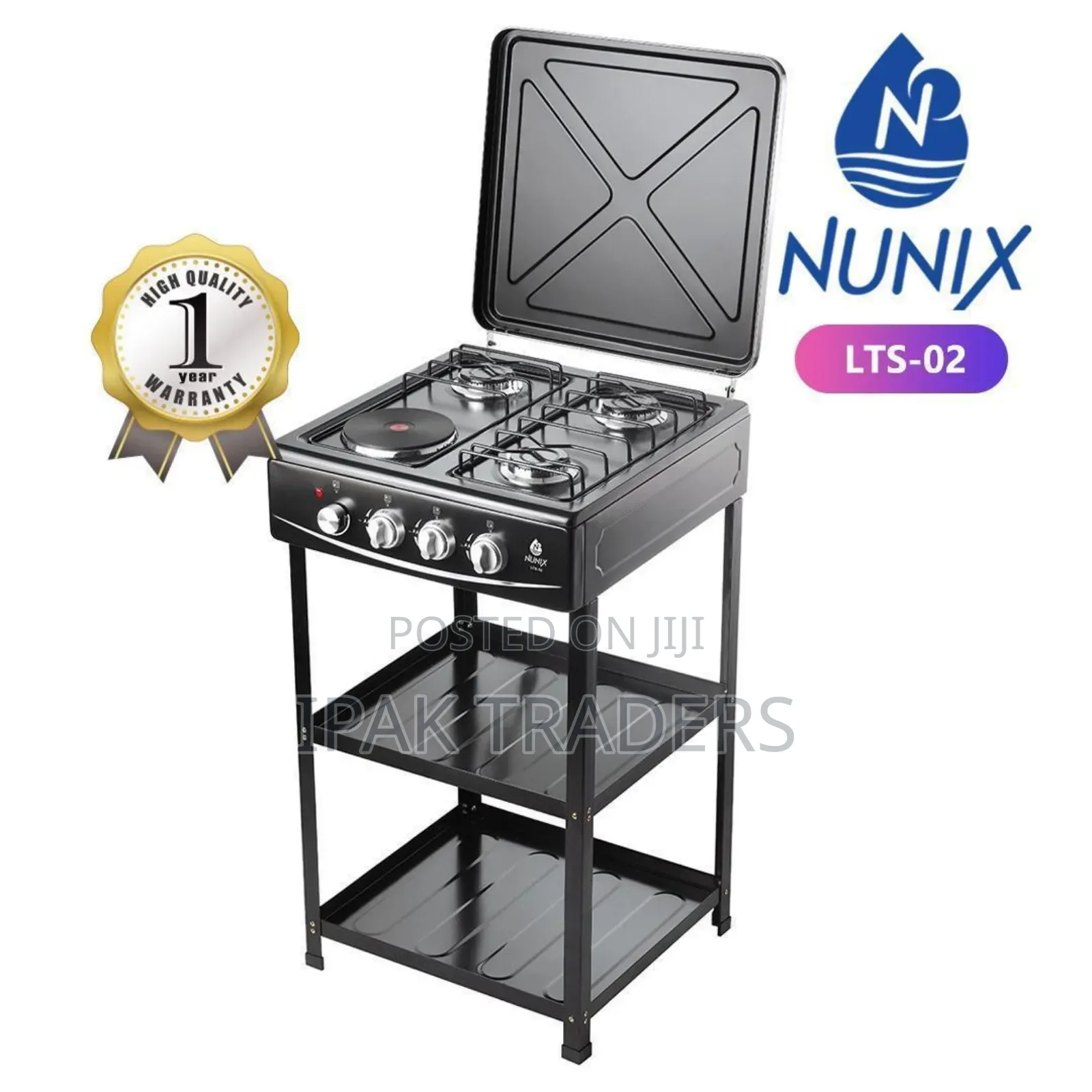 Stand Alone Burner. Nunix 3+1 * With Shelves