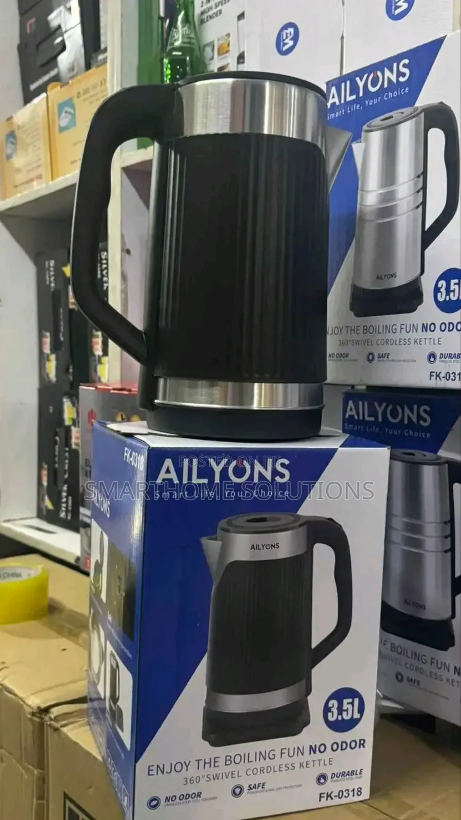 Ailyons 3.5ltrs Stainless Steel Kettle