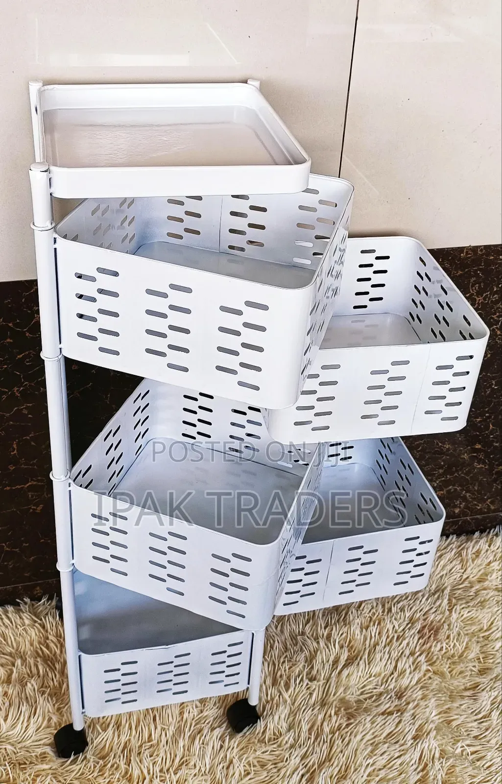 *Rotating Kitchen Organizer*
*Mettallic Vegetable Rack*
5tier