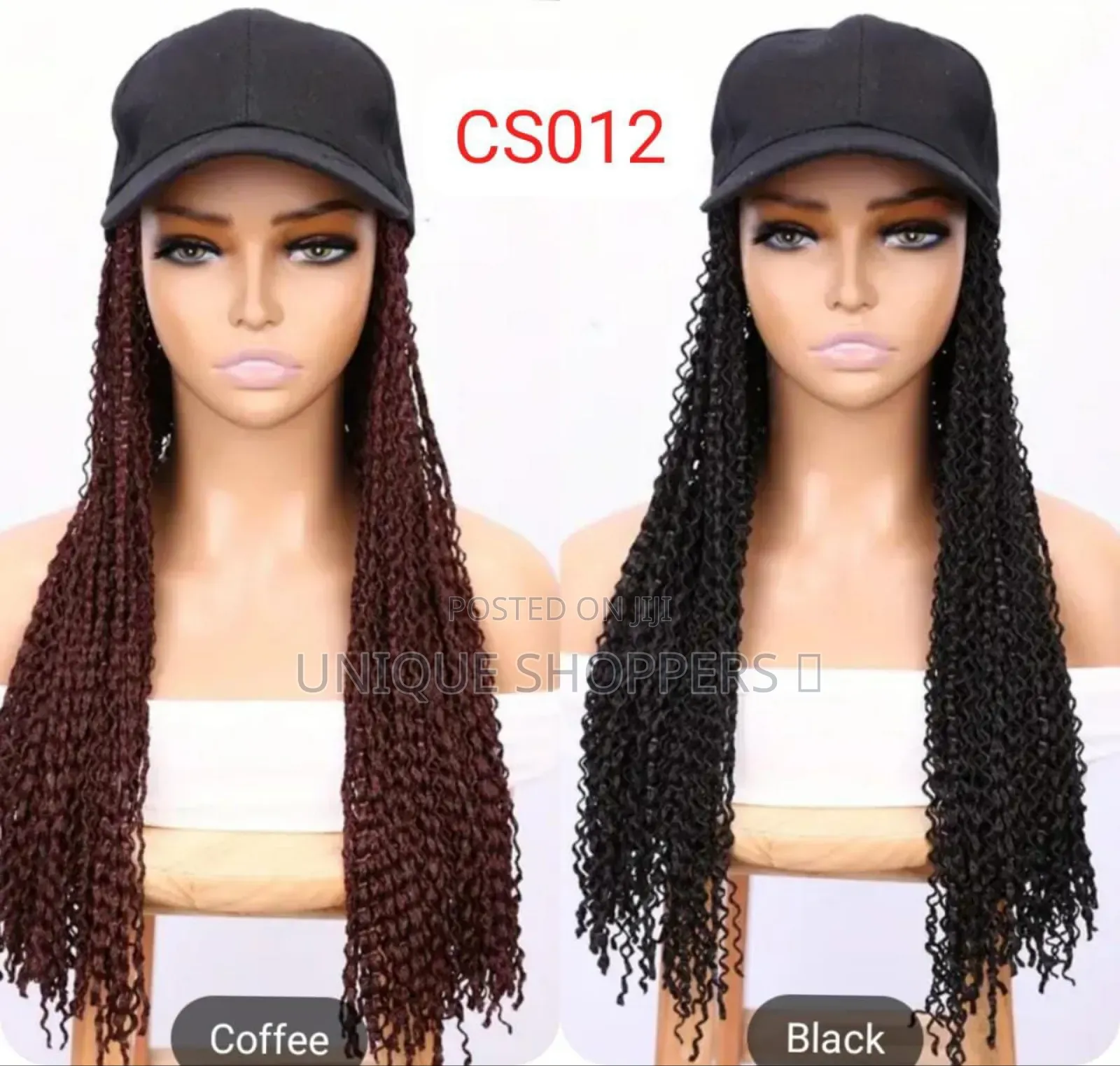 Zizi Baseball Corn Wisker Hat Wigs