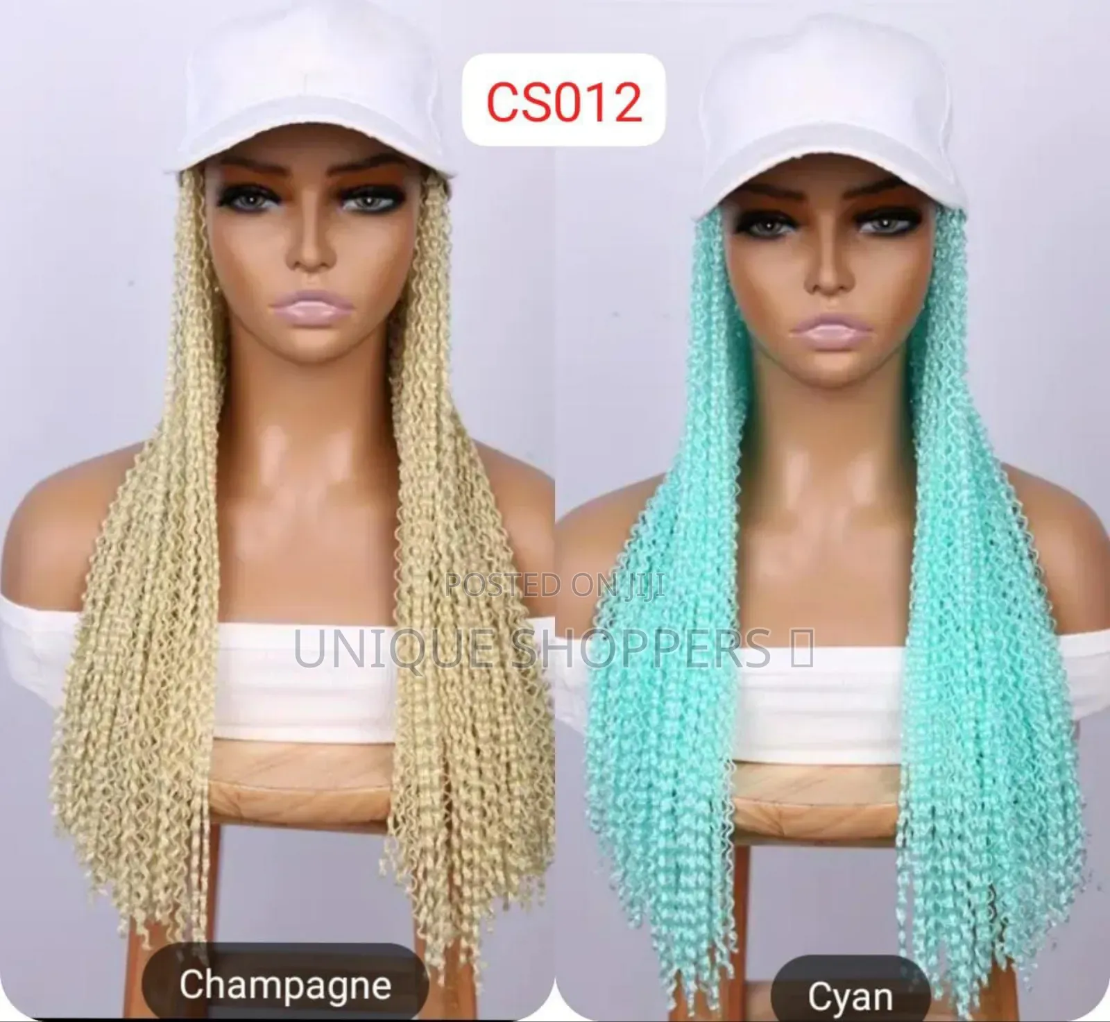 Zizi Baseball Corn Wisker Hat Wigs