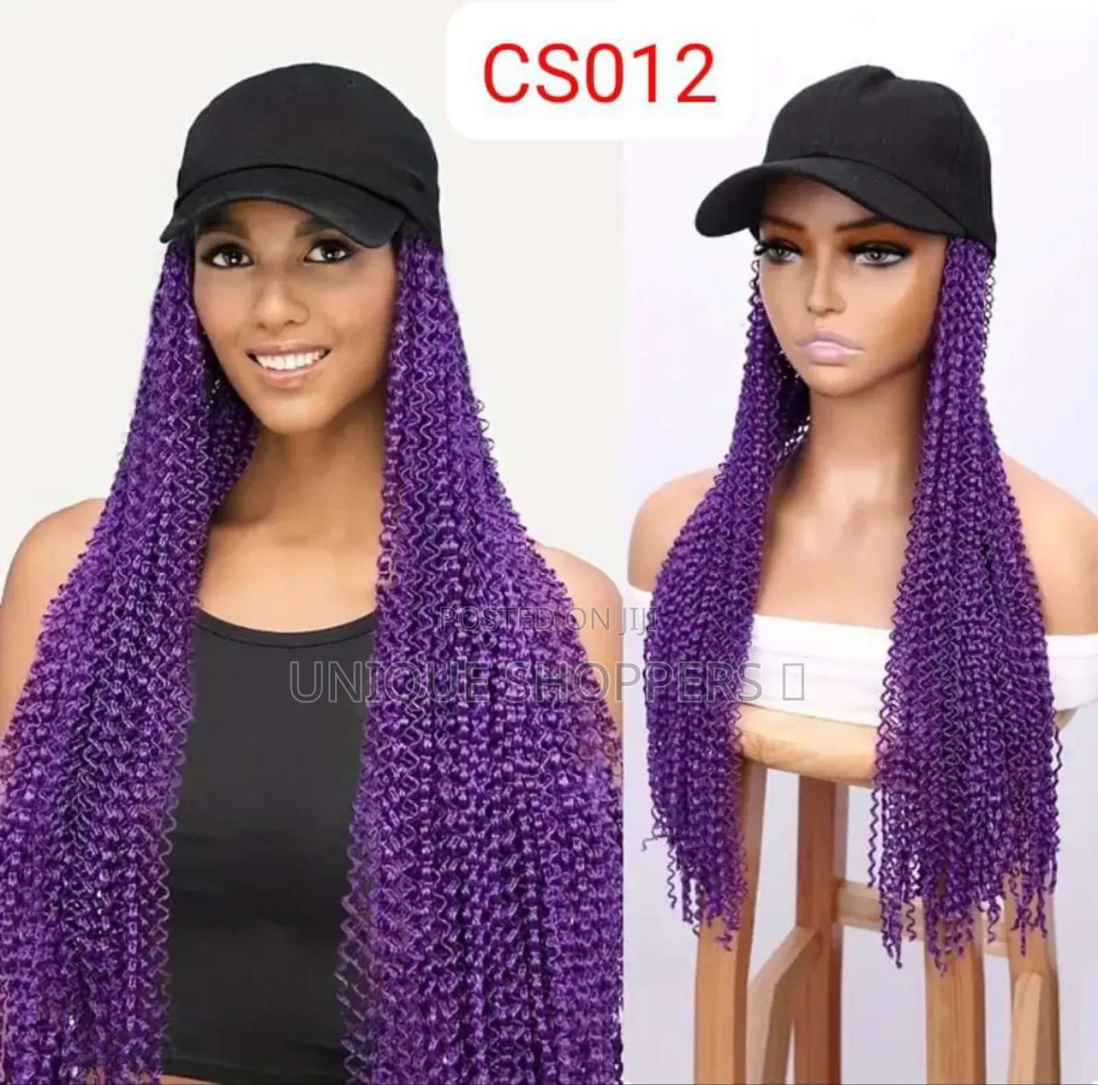 Zizi Baseball Corn Wisker Hat Wigs