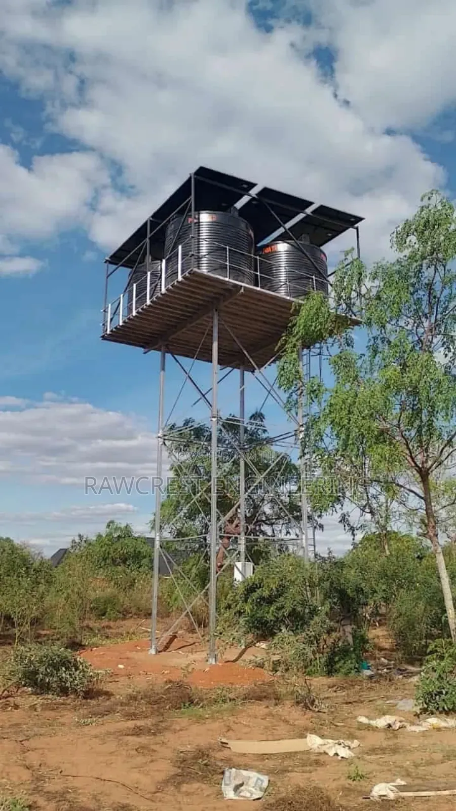 Water Tank Tower Fabrication