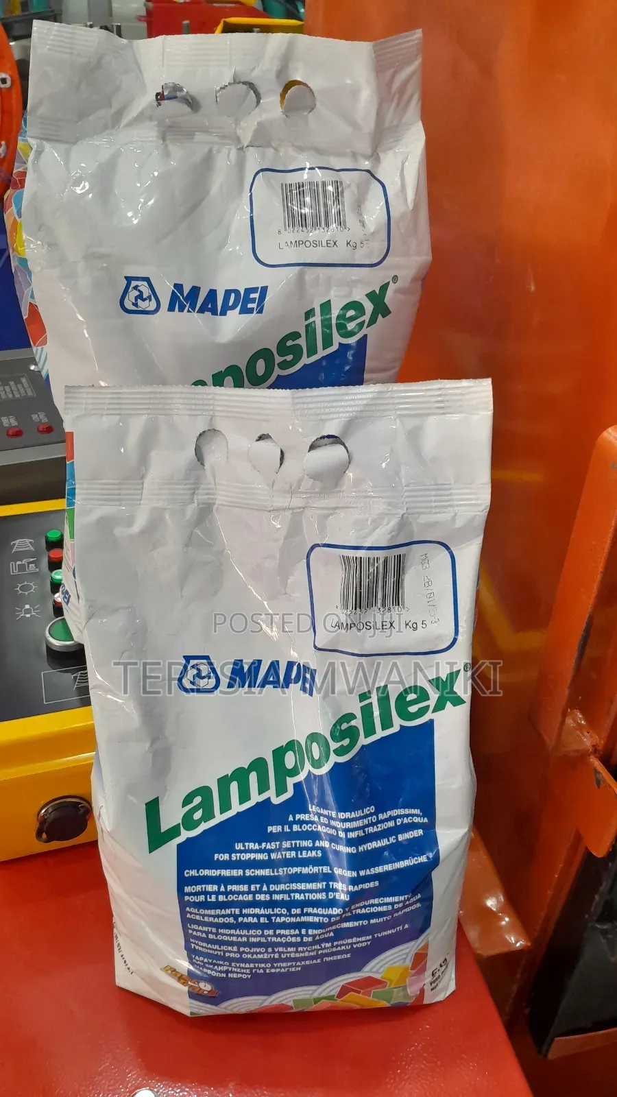 Lamposilex Mapei 5kgs  /Hydraulic  Binder