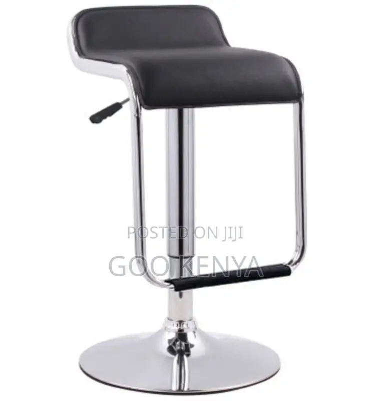 Home Bar Stool; Comfortable Leather Adjustable Swivel Bar Chair