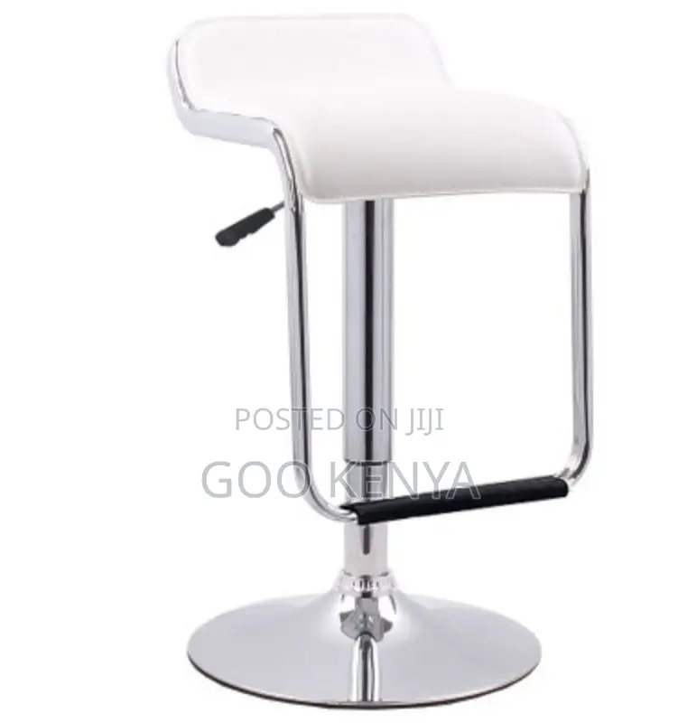 Home Bar Stool; Comfortable Leather Adjustable Swivel Bar Chair
