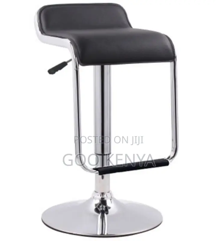 Home Bar Stool; Comfortable Leather Adjustable Swivel Bar Chair
