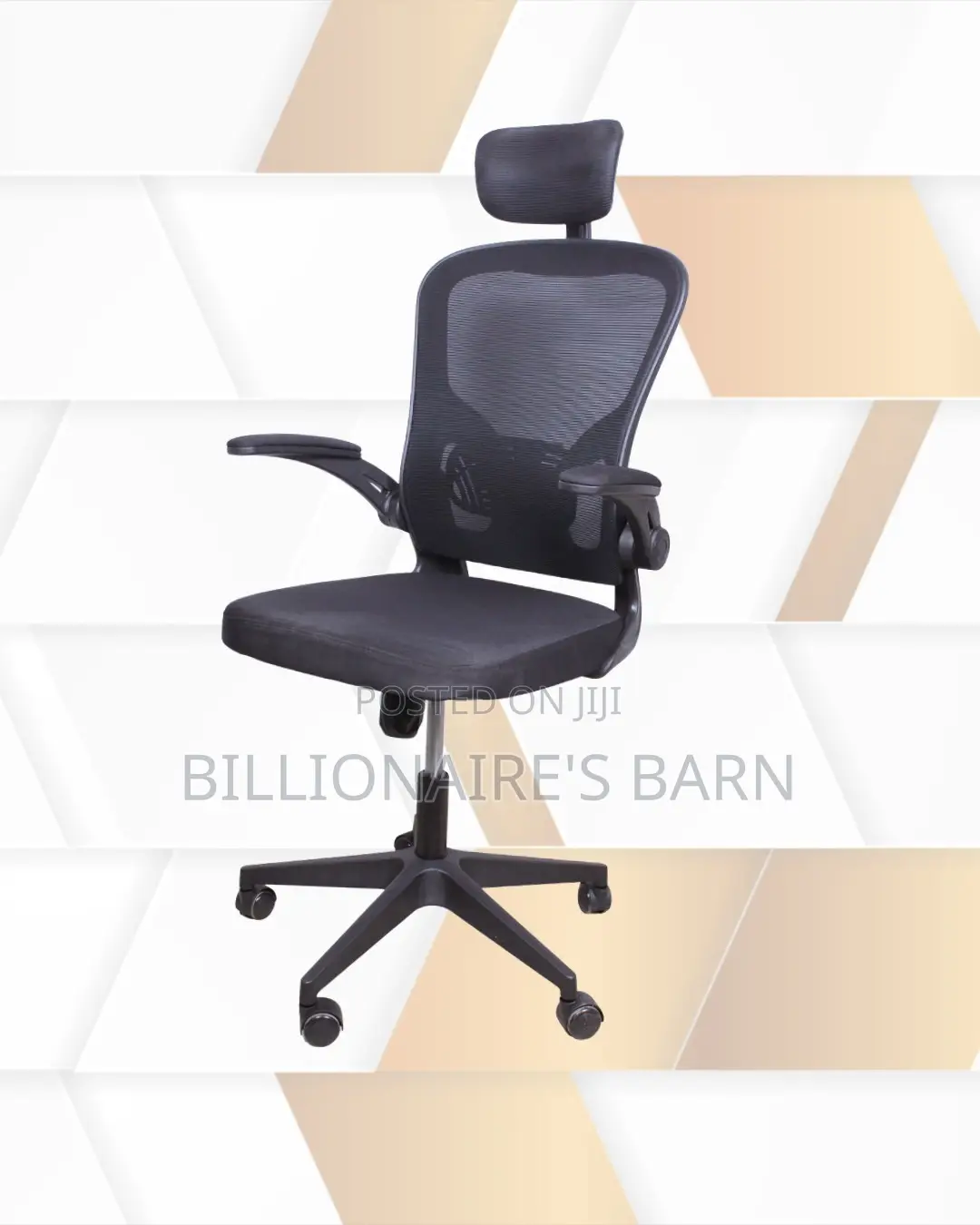 Grey Ergonomic Office Chair | High-Back Steel Frame
