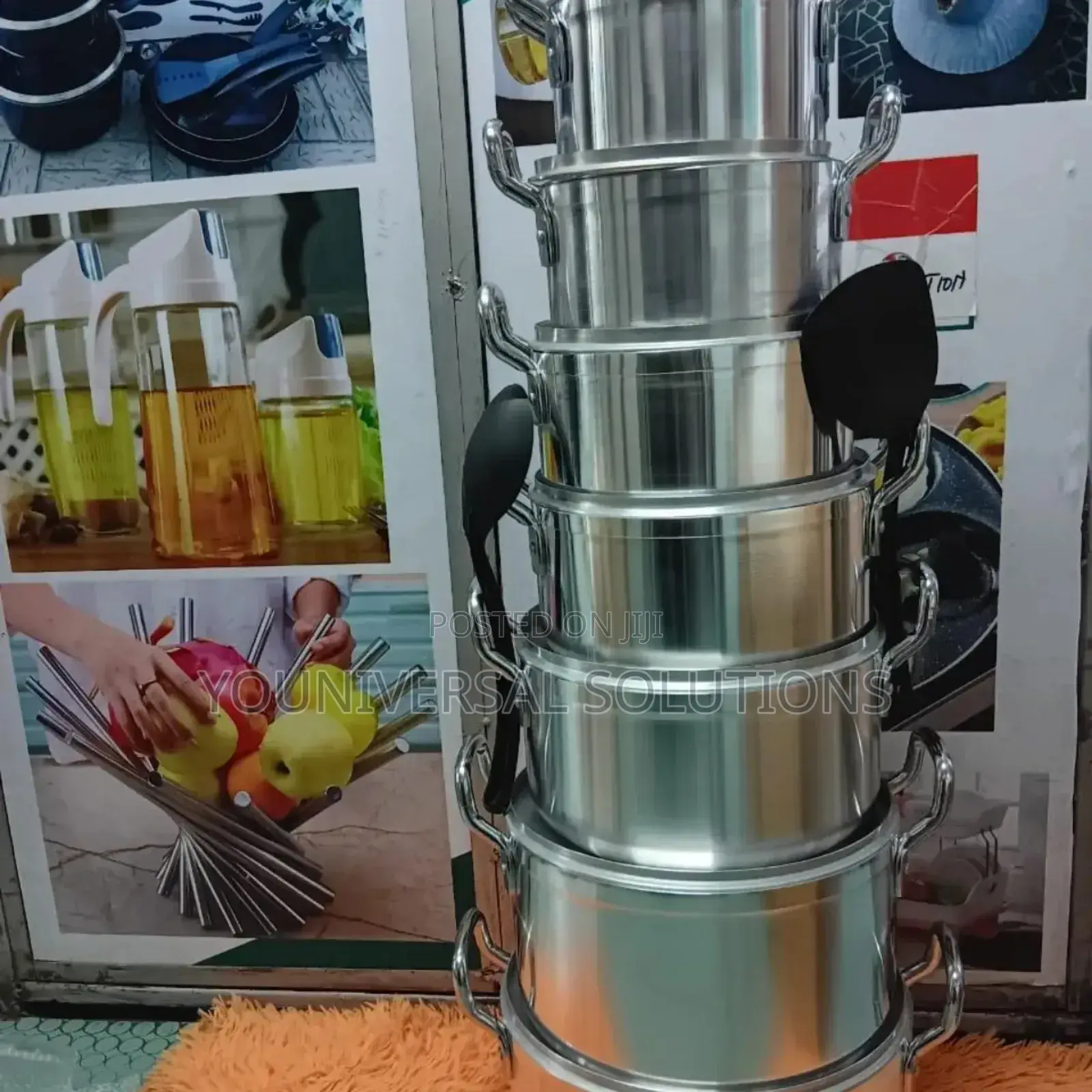 14-PCS Tonardo Stainless Steel Cooking Pot Set