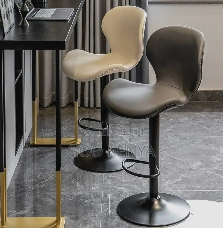 Home Bar Stool; Comfortable Adjustable Fabric Counter Stool