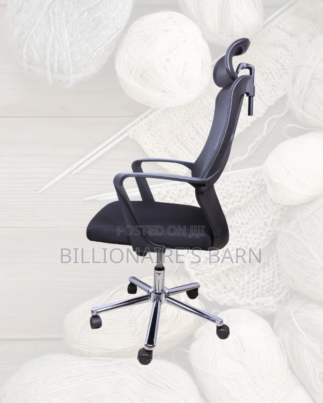 Modern High Back Mesh Office Chair | Nylon Castors
