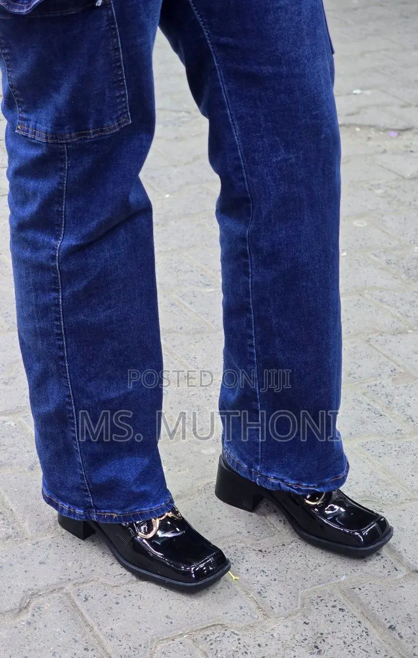 Ladies Thick Mid Length Sole Loafers Sizes:36,37,38,39,40