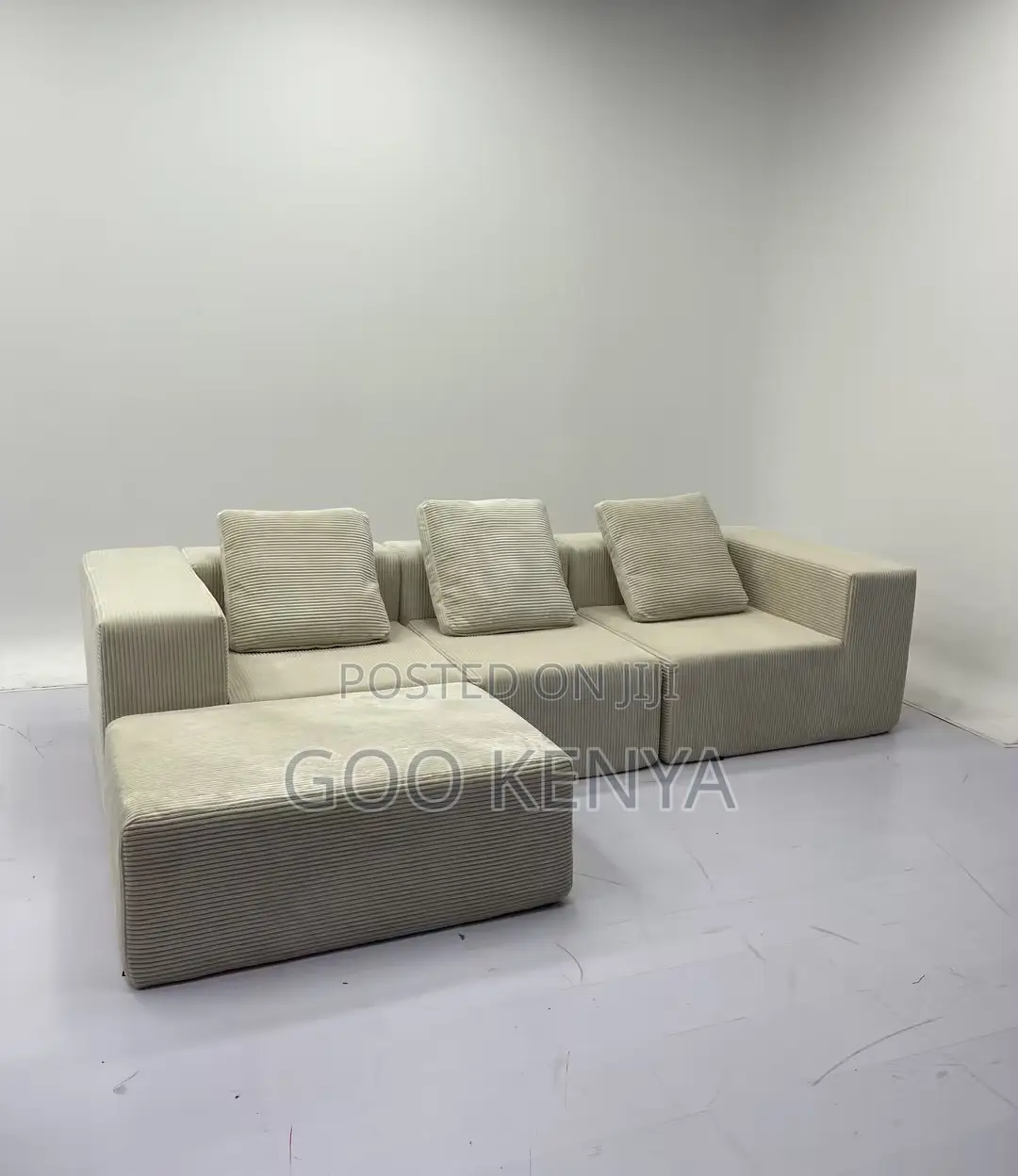 Home Sofa; L-Shaped Relaxing Fabric Sofa for Living or Lounge Areas