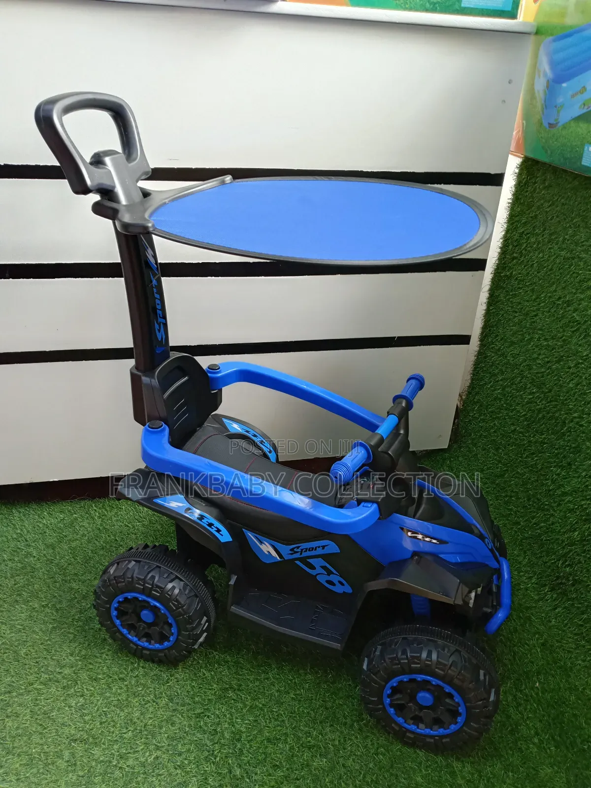 Off - Road Kids Push Car With Canopy