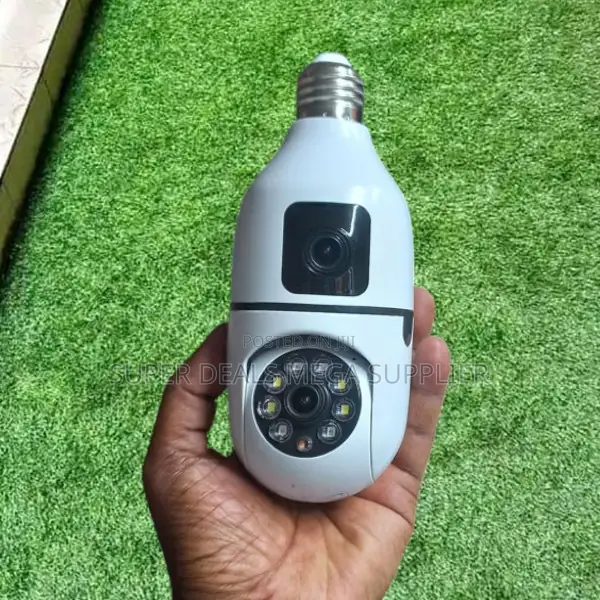 V380 Pro Smart Wifi Bulb Camera 360° Dual Lens Full Hd Monitoring