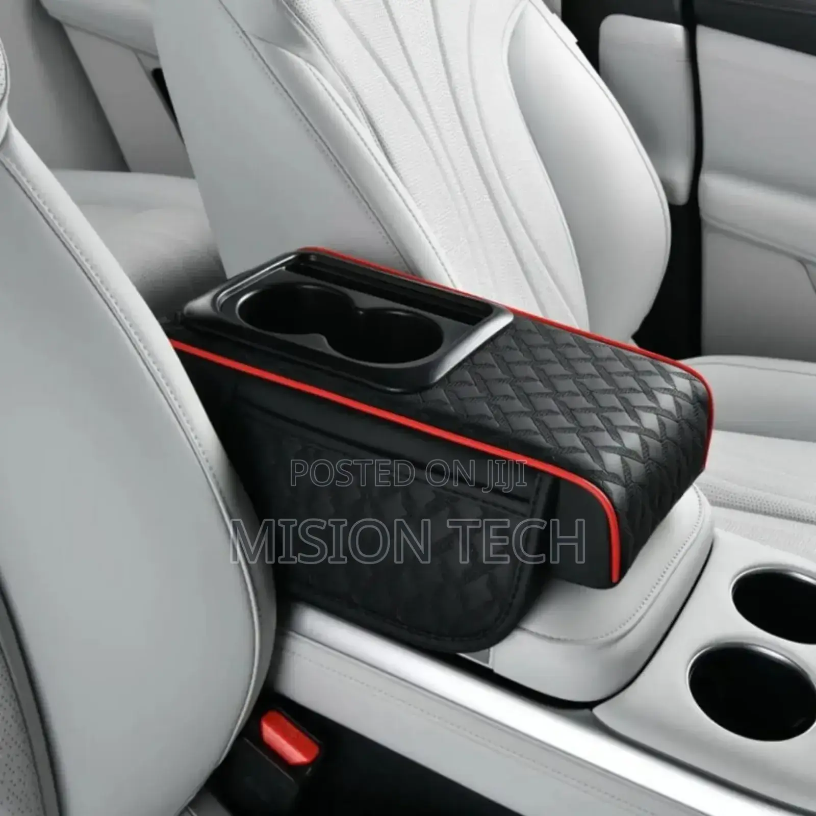 Auto Center Console Armrest Cushion With 2 Cups Holder,Phone Holder 