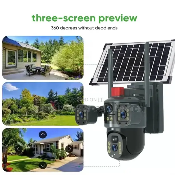 V380 Pro 4g Solar Outdoor Camera With 12mp Hd and Two Way Audio