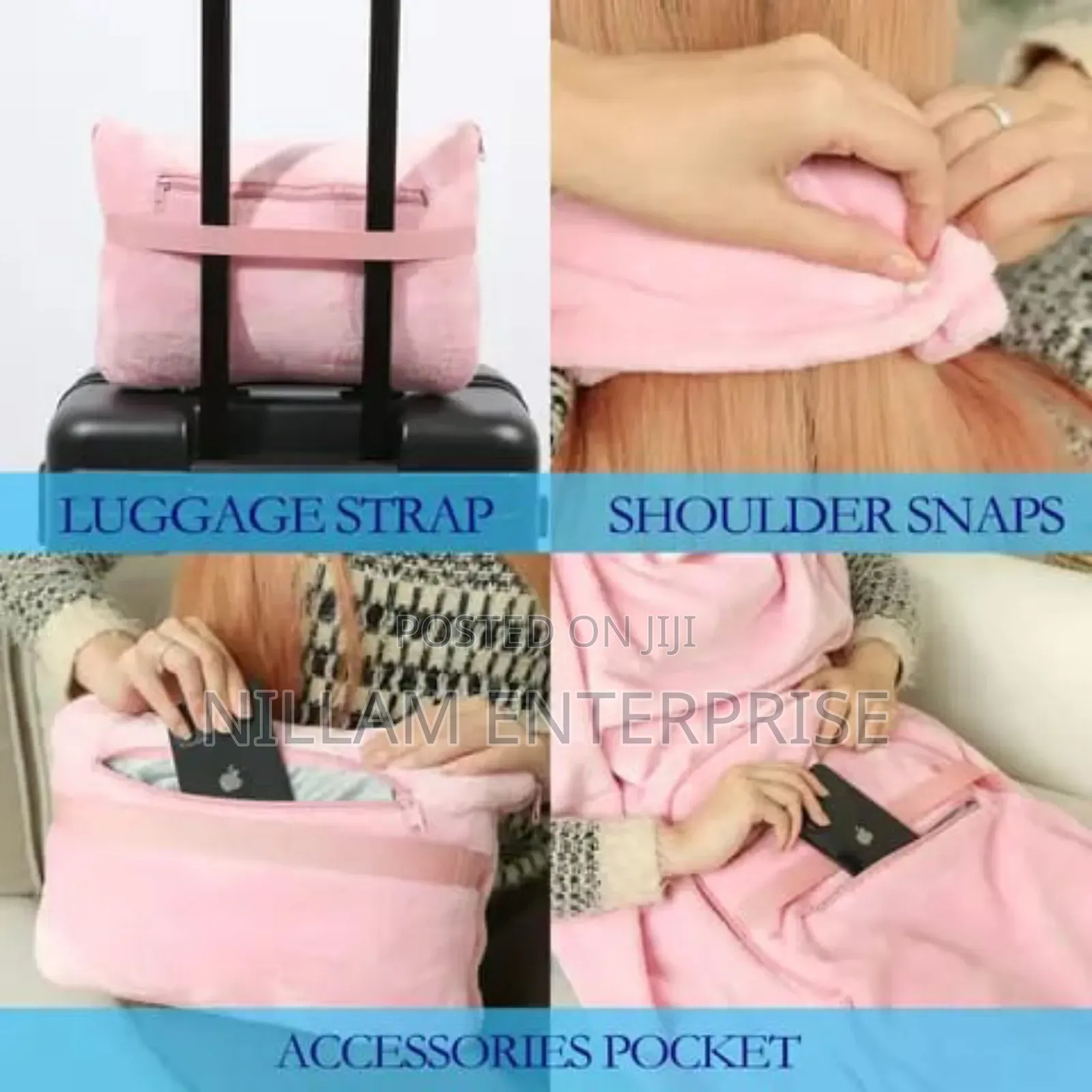 Multipurpose 2 in 1 Travelling Blanket