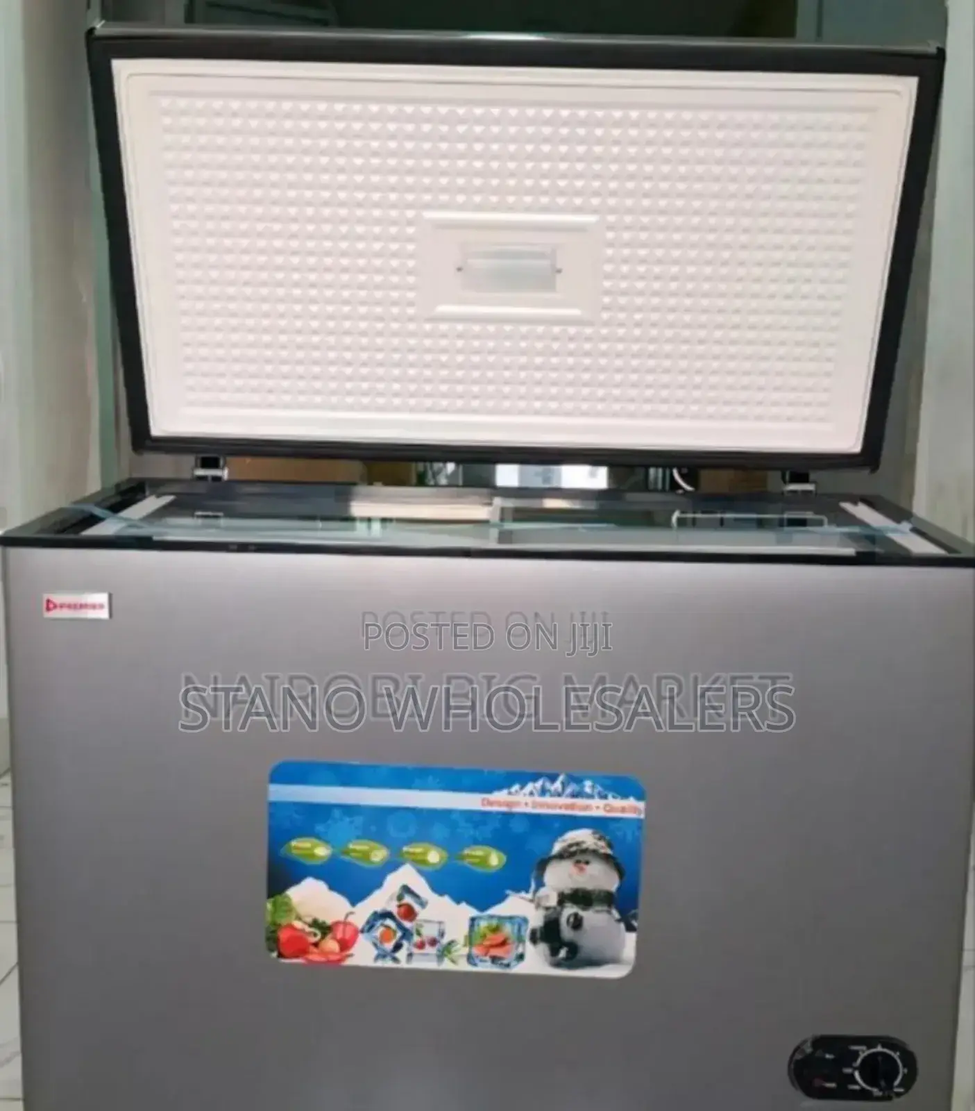 Colour Grey- Premier 350litres Freezer