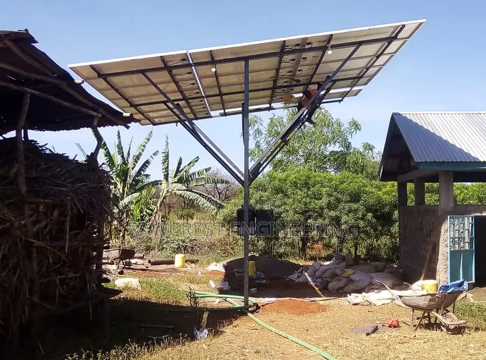 Solar Structure And Solar Pump Installation