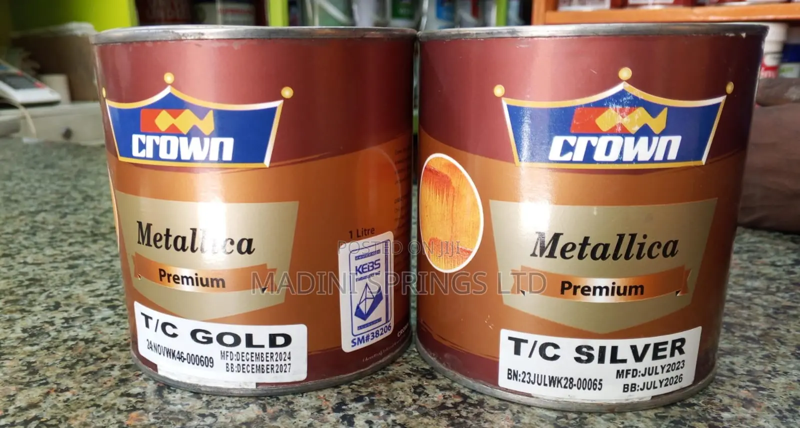 Crown Metallica Special Effect Paint- Gold, Copper, Silver Wall Finish