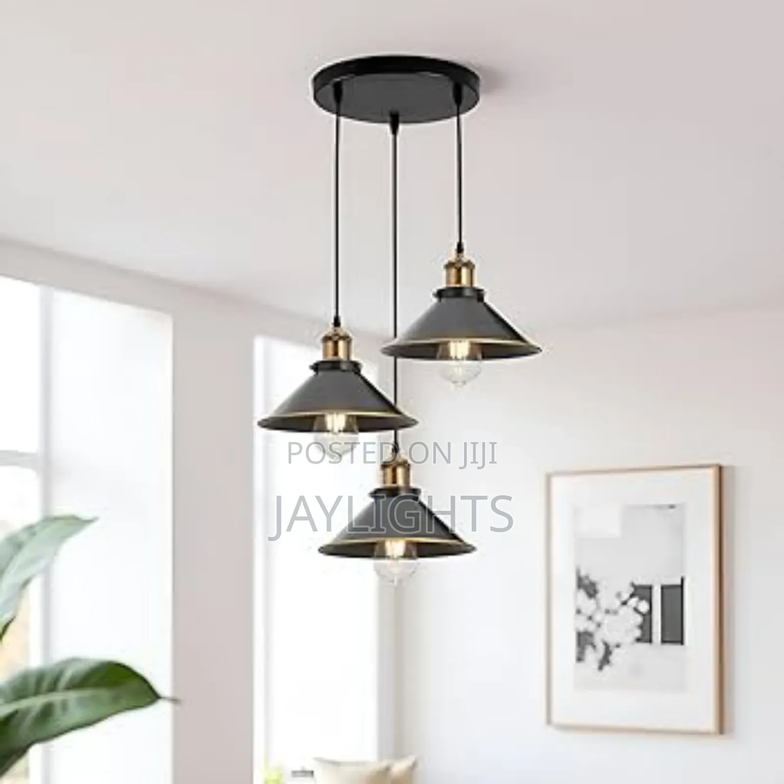 Three-Head Chandelier for Dining Table Kitchen Pendant Light