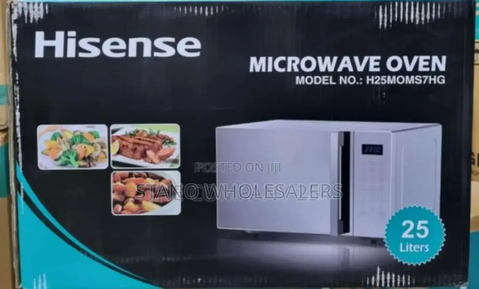 With Grilled Oven - Hisense 25l Microwave. Silver