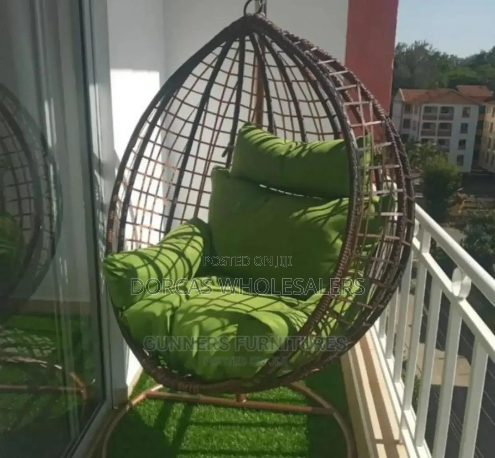 Round Black - Outdoor Swing Chair