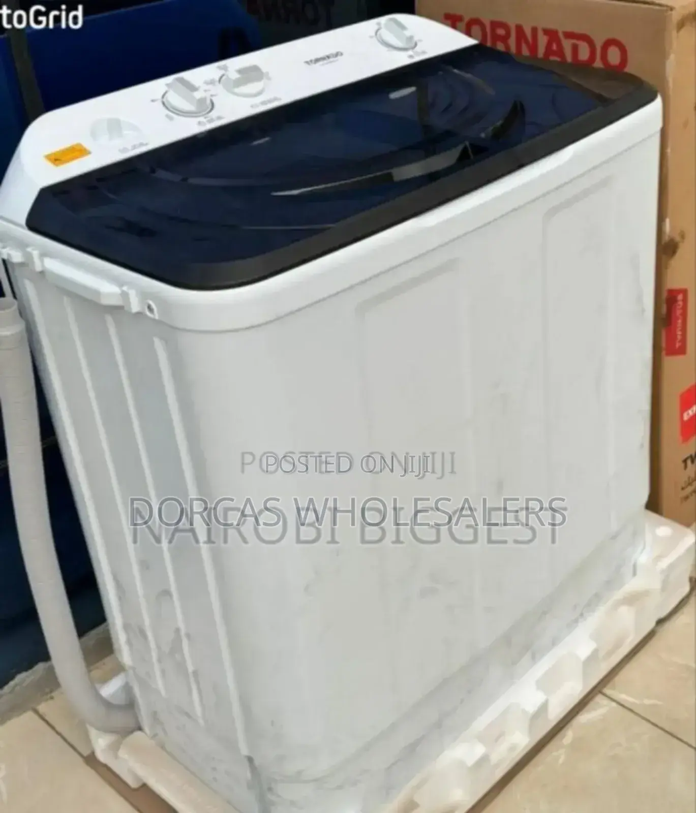 Semi Atomatic 10kgs - Tornado 10kgs Washing Machine. Top Load