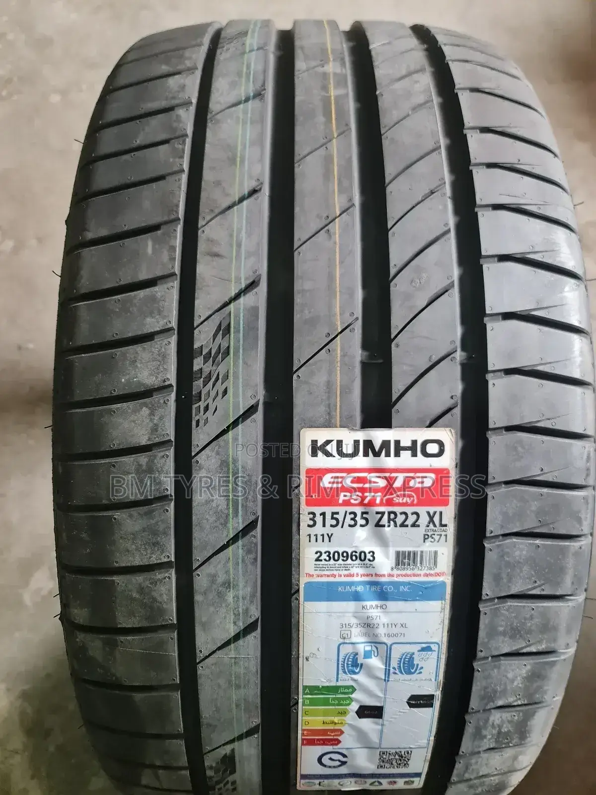 315 /35 R22 Khumo Tyres (Korea)