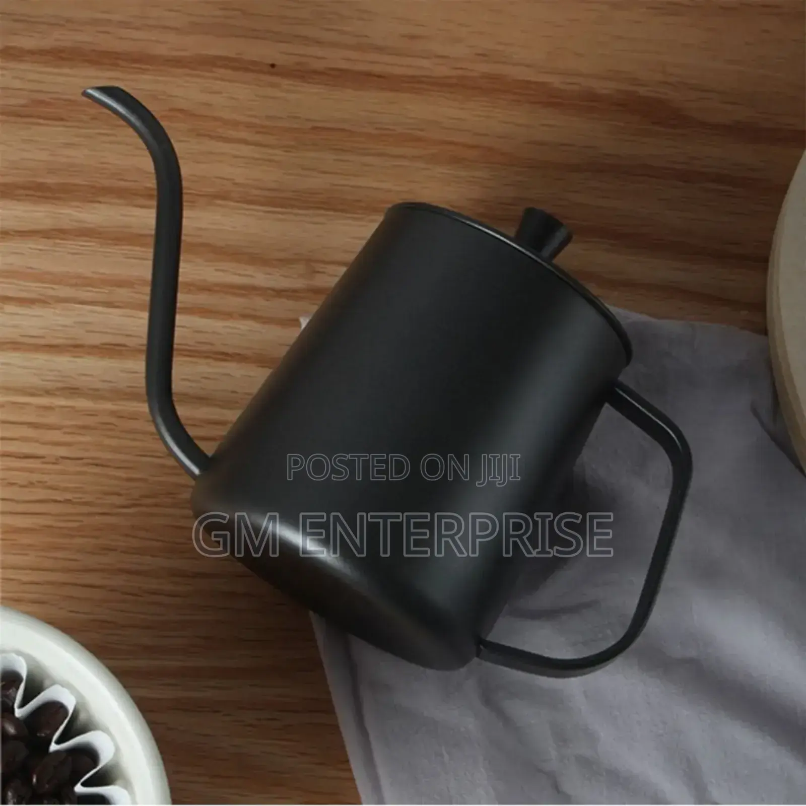 Black Goose Neck Spout Coffee Kettle 600 Ml