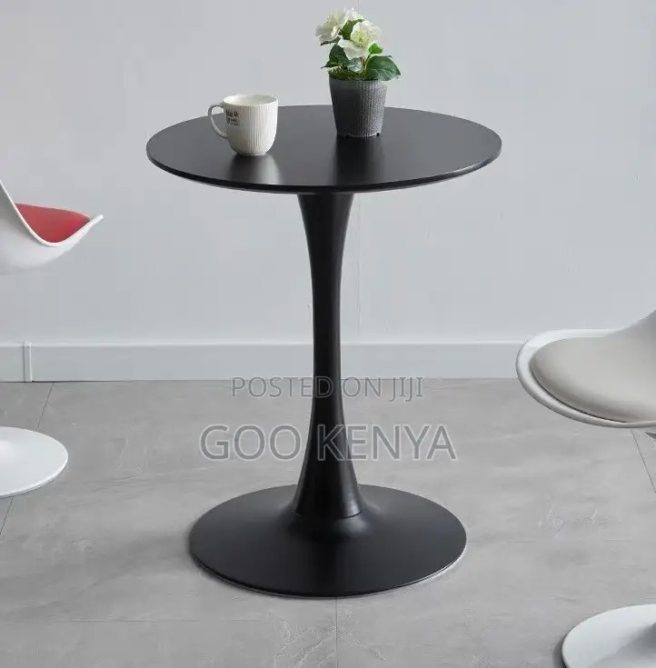 Home Table; Modern Round Patio Table With Wooden Top