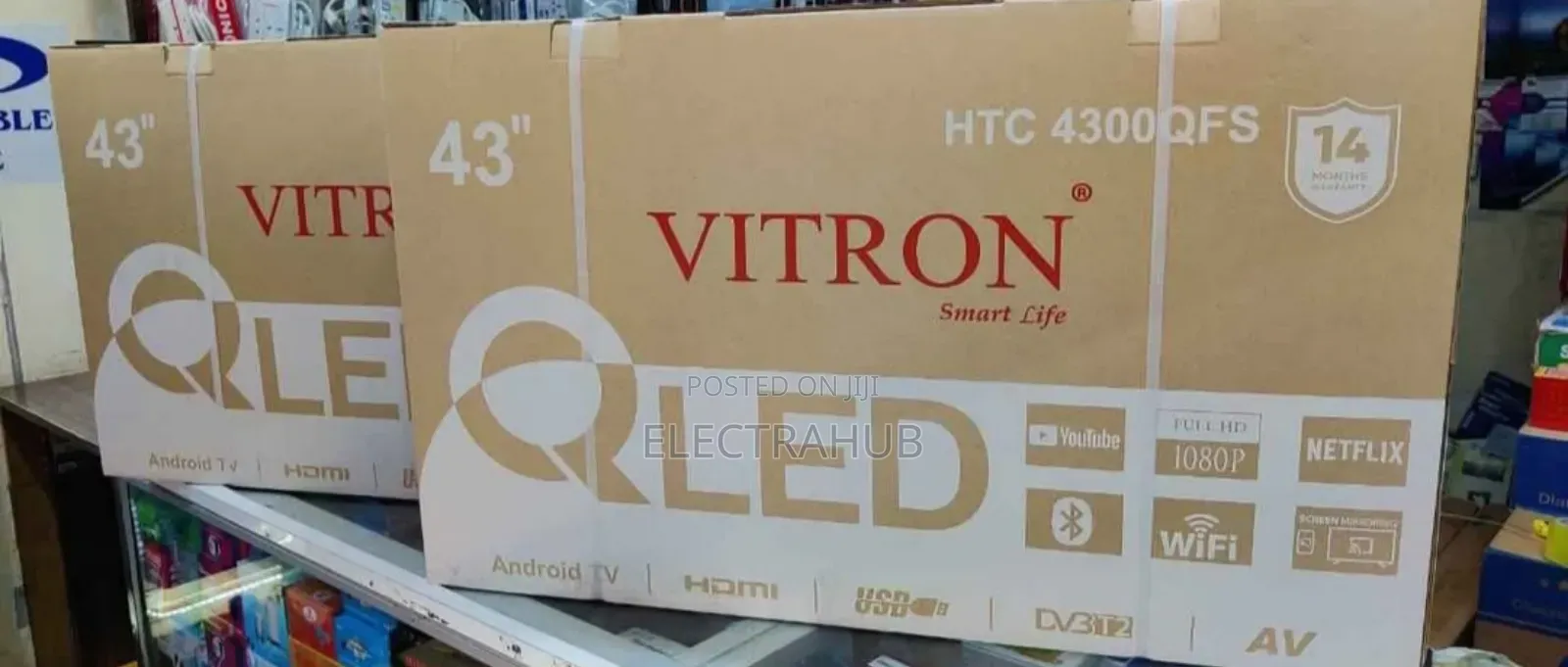 Vitron 43 Inch Qled Tv Brand New Sealed