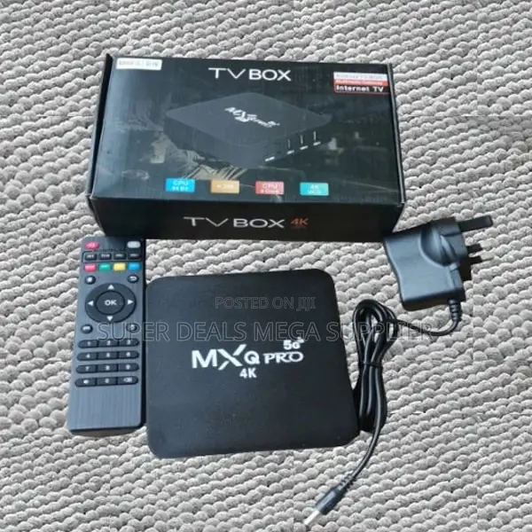 MXQ Pro 5g Android Tv Box With Dual Band Wifi and Ethernet Port