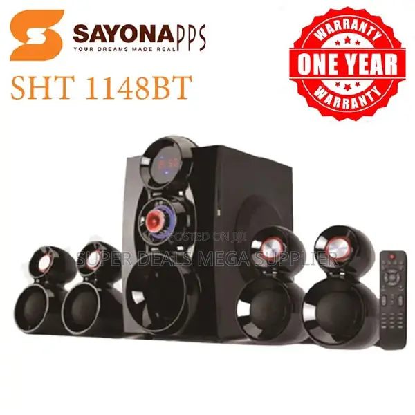 Sayona SHT-1148bt 16000w 4.1ch Bluetooth Subwoofer Sound System