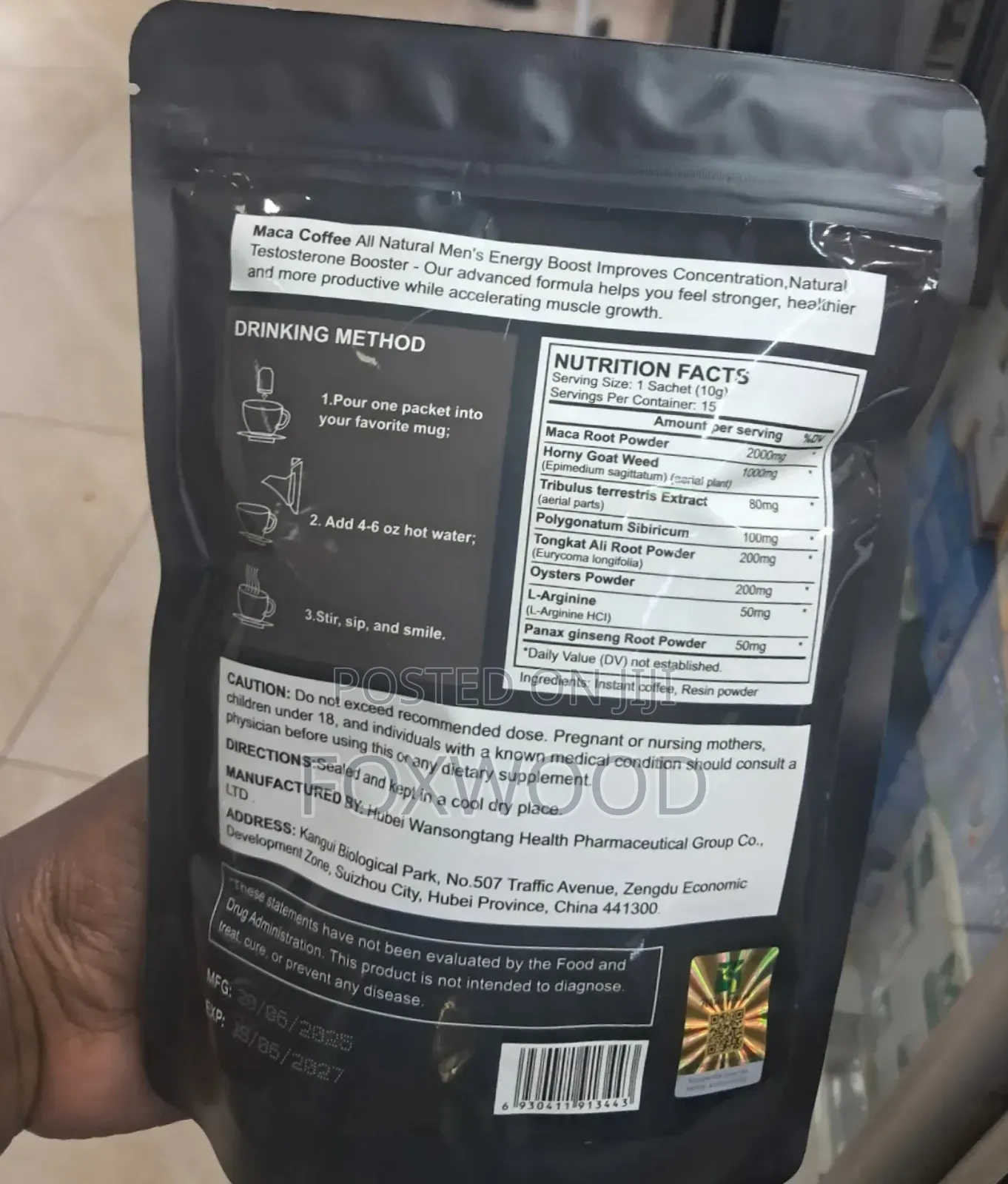 Winstown Maca Boost Coffee.