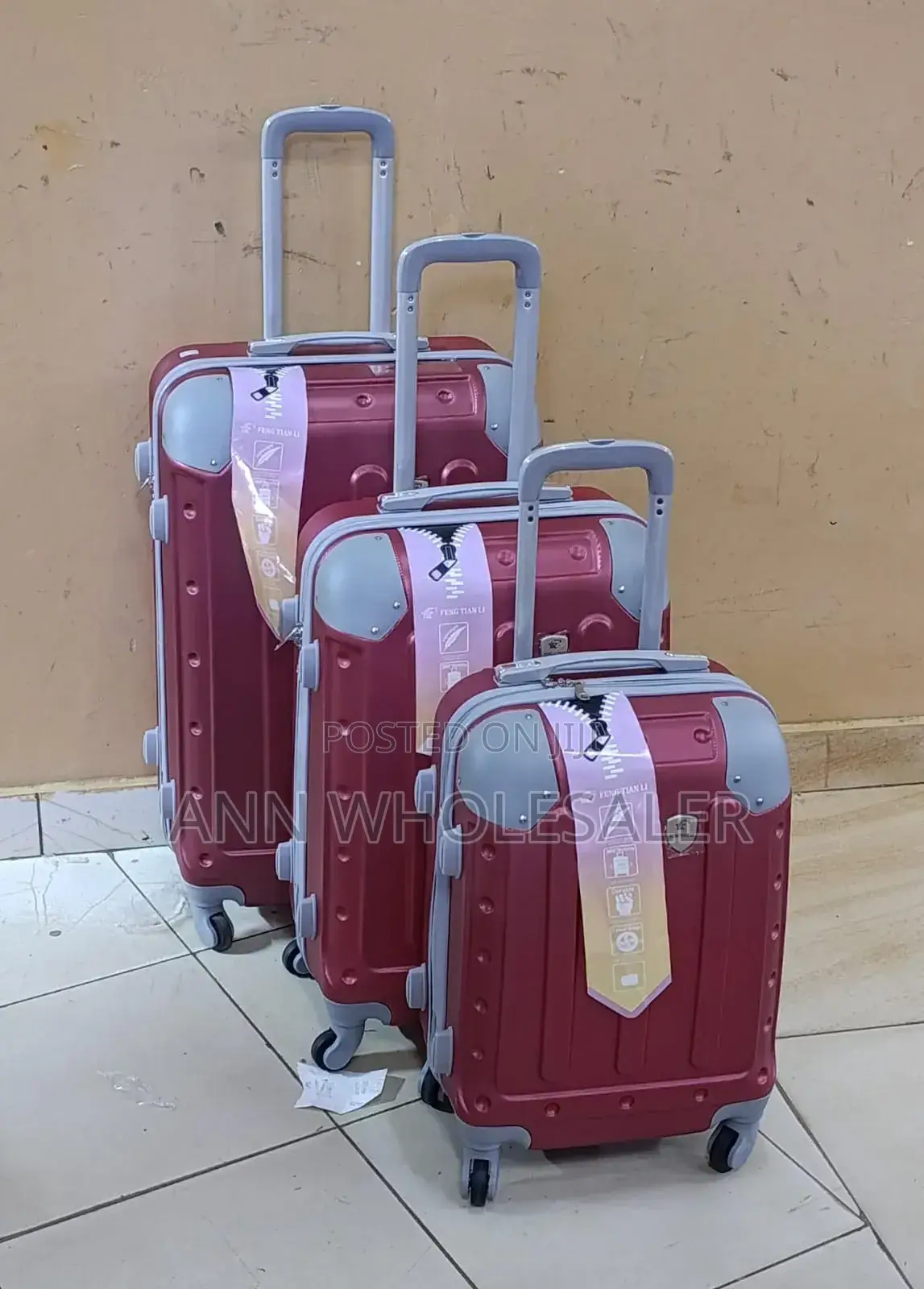 3 in 1 Fibre Suitcase
