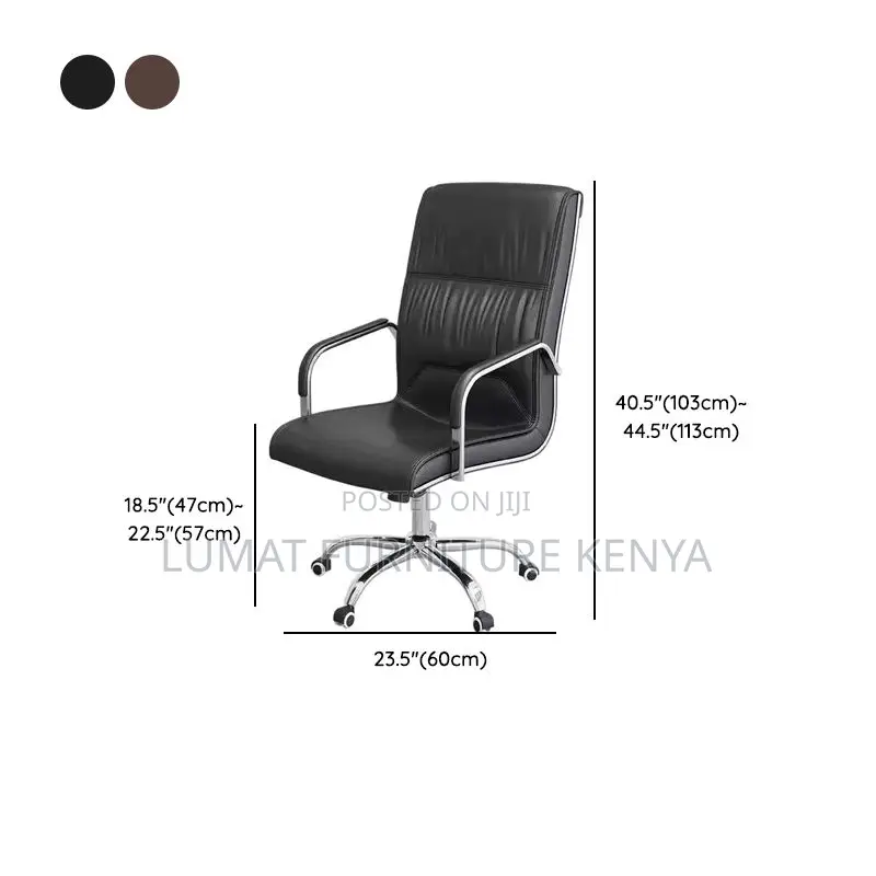 Executive Leather Office Swivel Seat