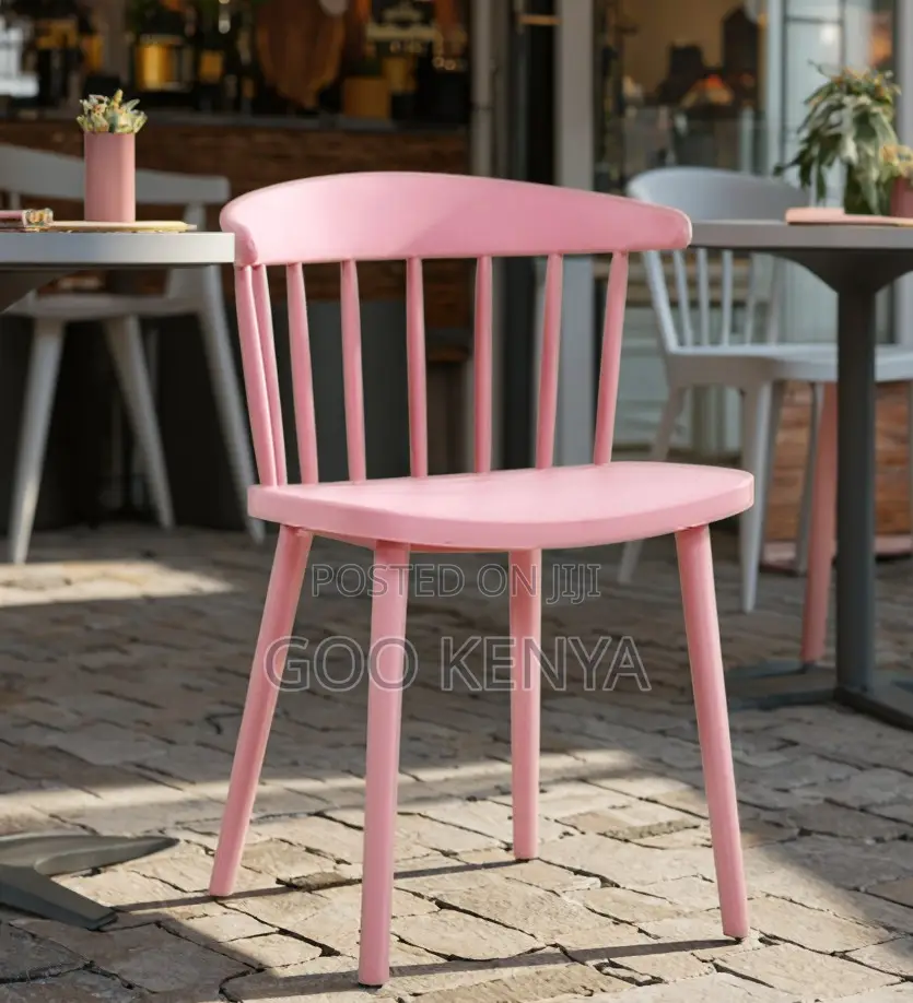 Outdoor Chair; Heavy-Duty Outdoor Plastic Chair With Stripes for Event