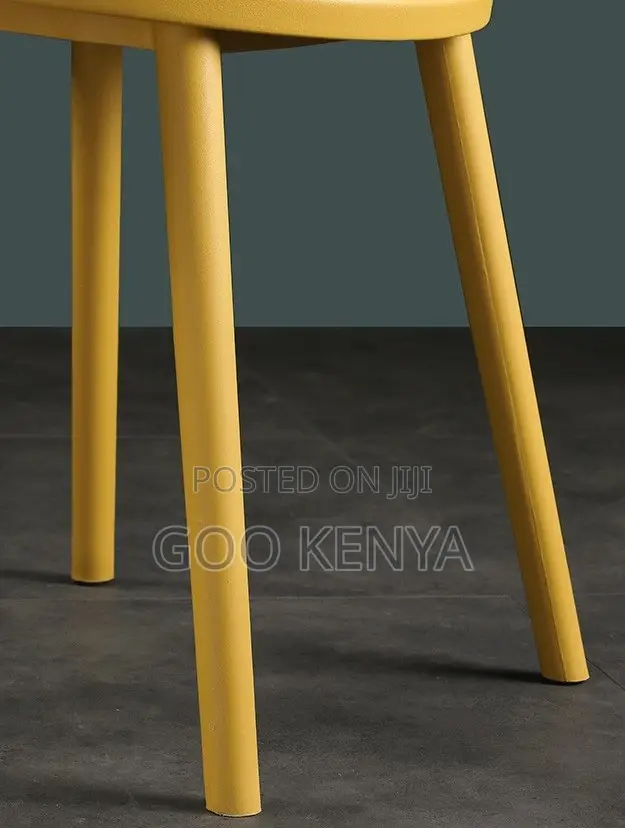 Outdoor Chair; Outdoor Durable Plastic Dining Chair With Striped Back
