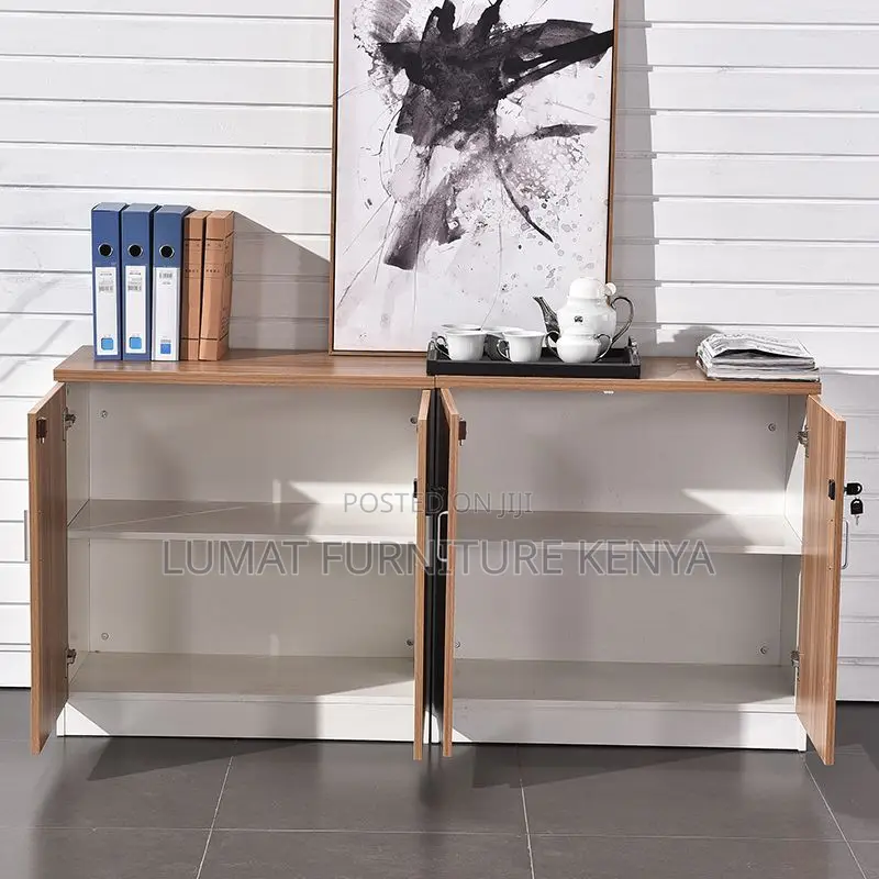4 Door Modern Wooden Credenza