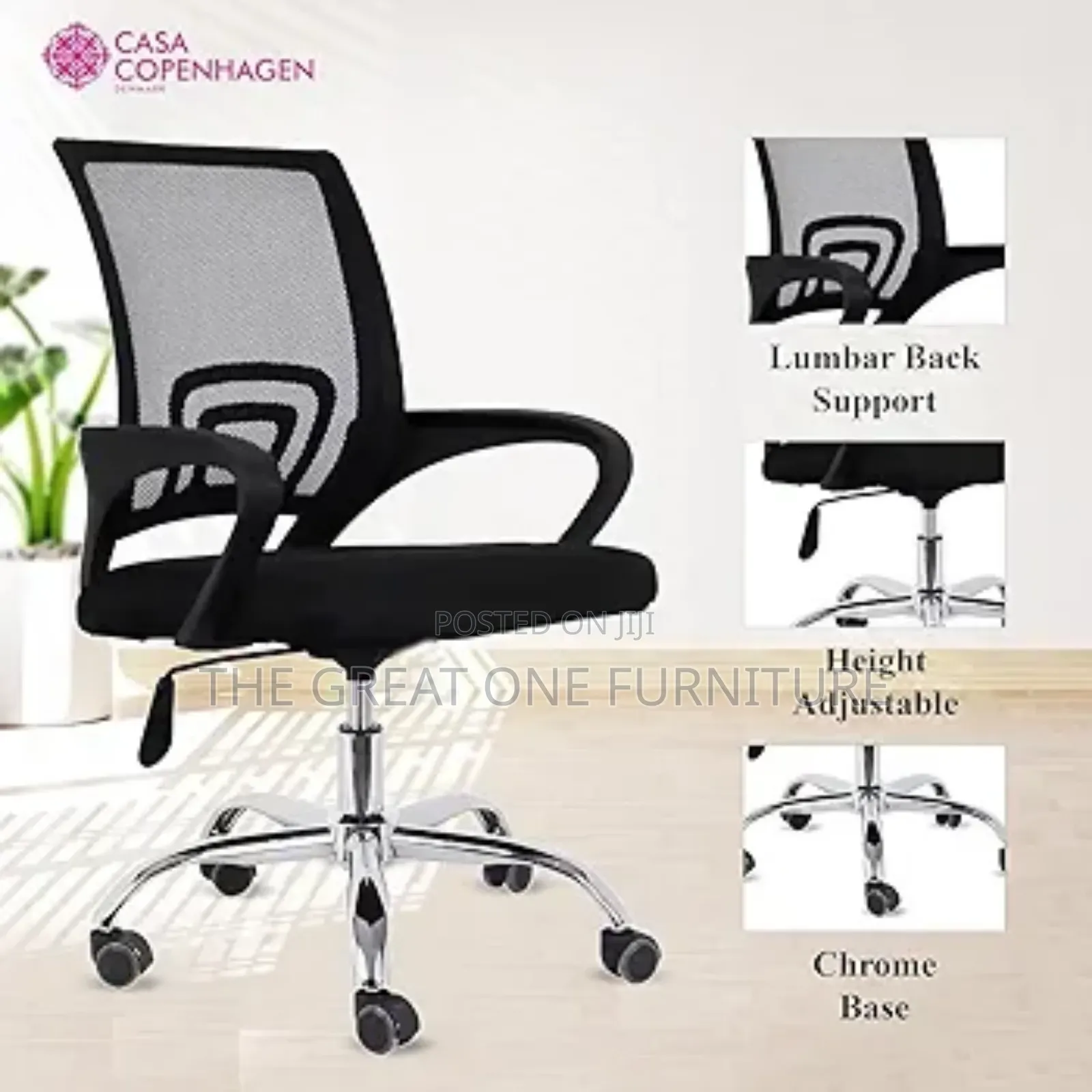 Adjustable Swivel Mesh Office Chair Kh6t
